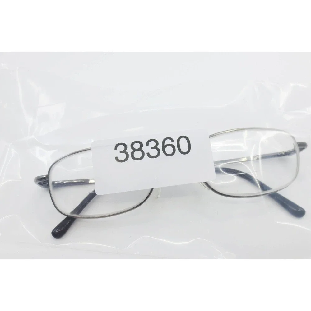 Modern Optical Icon Anti Silver Oval Metal Eyeglass Frames 51-19 38360